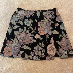 Floral asos mini skirt